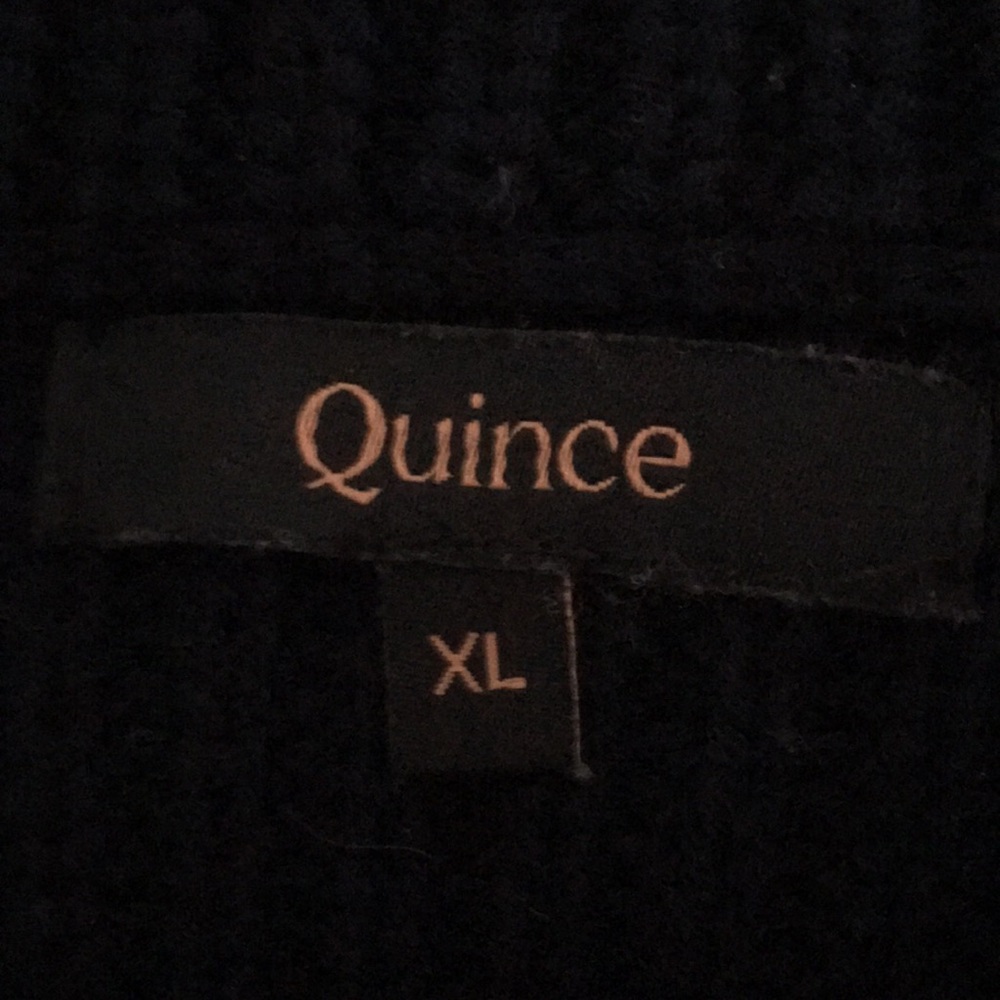 Quince fisherman sweater 100% cotton navy blue - Picture 2 of 6